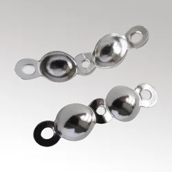 925 Silver Knot Cover Necklace End Cap Crimp Beads for Jewelry Making, DIY jewelry making accessories Crafts