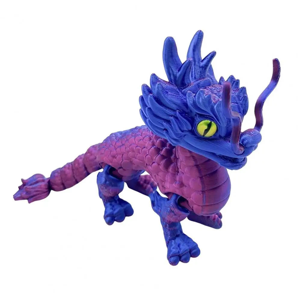 Dragon Ornament Desktop Ornament 3d Printed Dragon Figure Realistic Mini Dragon Statue Vibrant Color Photography Prop for Adults