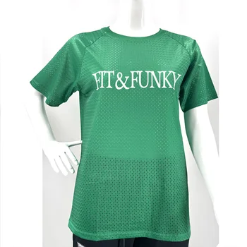 반팔 메쉬 탑 레인보우 0730, 펑키 캐주얼 스포츠웨어, 신상