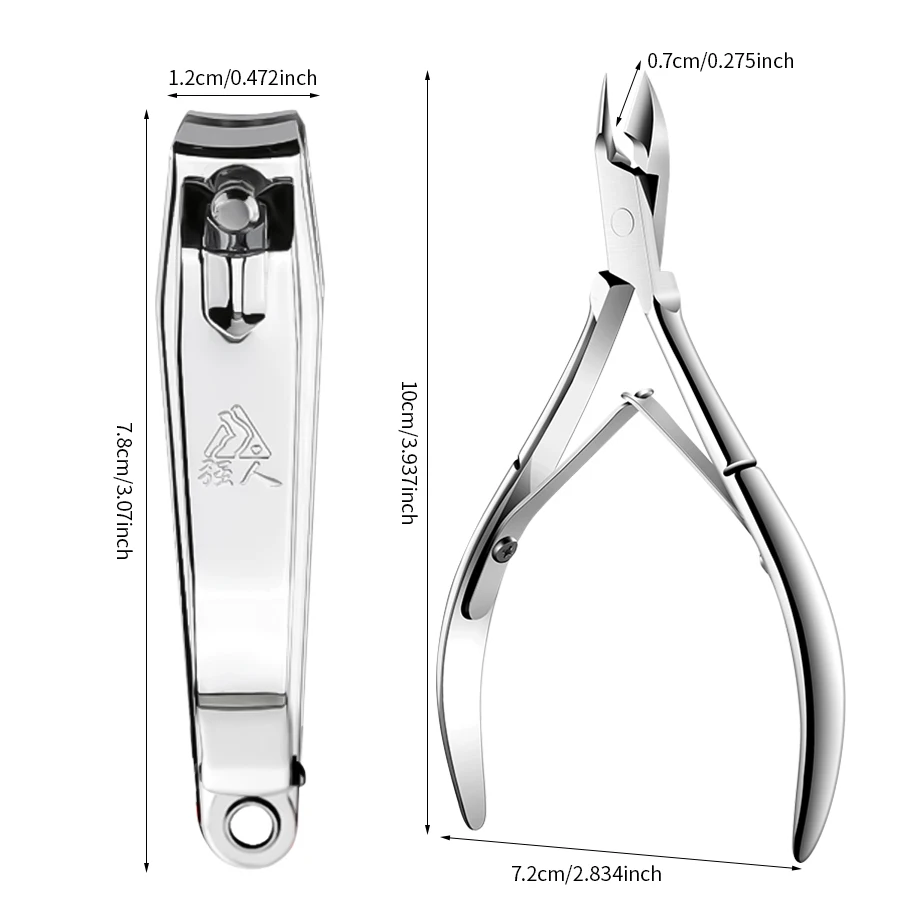 1/2/3 الفولاذ المقاوم للصدأ مسمار المقص بشرة الأظافر القاطع المتقلب مقص كماشة الأظافر أداة باديكير مزيل الجلد الميت مانيكير أداة