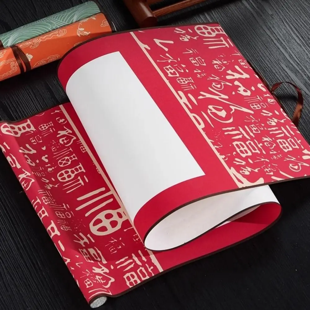 Papel de dibujo para pintar, rollo de papel de arroz Vintage, regalos hechos a mano de estilo chino, rollo en blanco colgante S/M/L enrollado a mano
