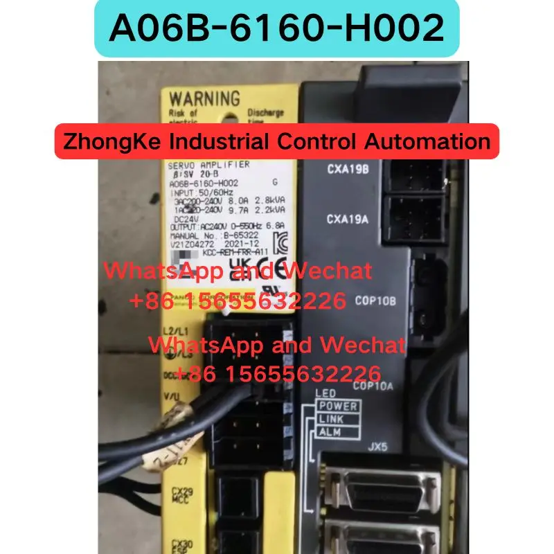 Used OEM disassembled parts A06B-6160-H002 driver Functional test OK Fast delivery