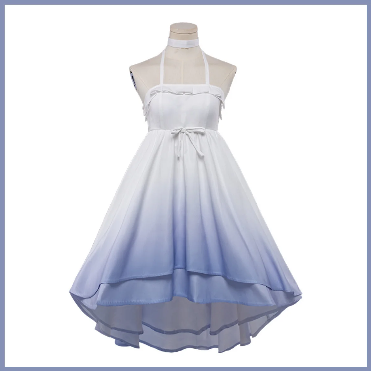 Game Moon Maiden Columbina Hyposelenia Cosplay Costume Kuutar Damselette Straps Dress Pajamas Wig Woman Sexy Cute Party Suit view 2