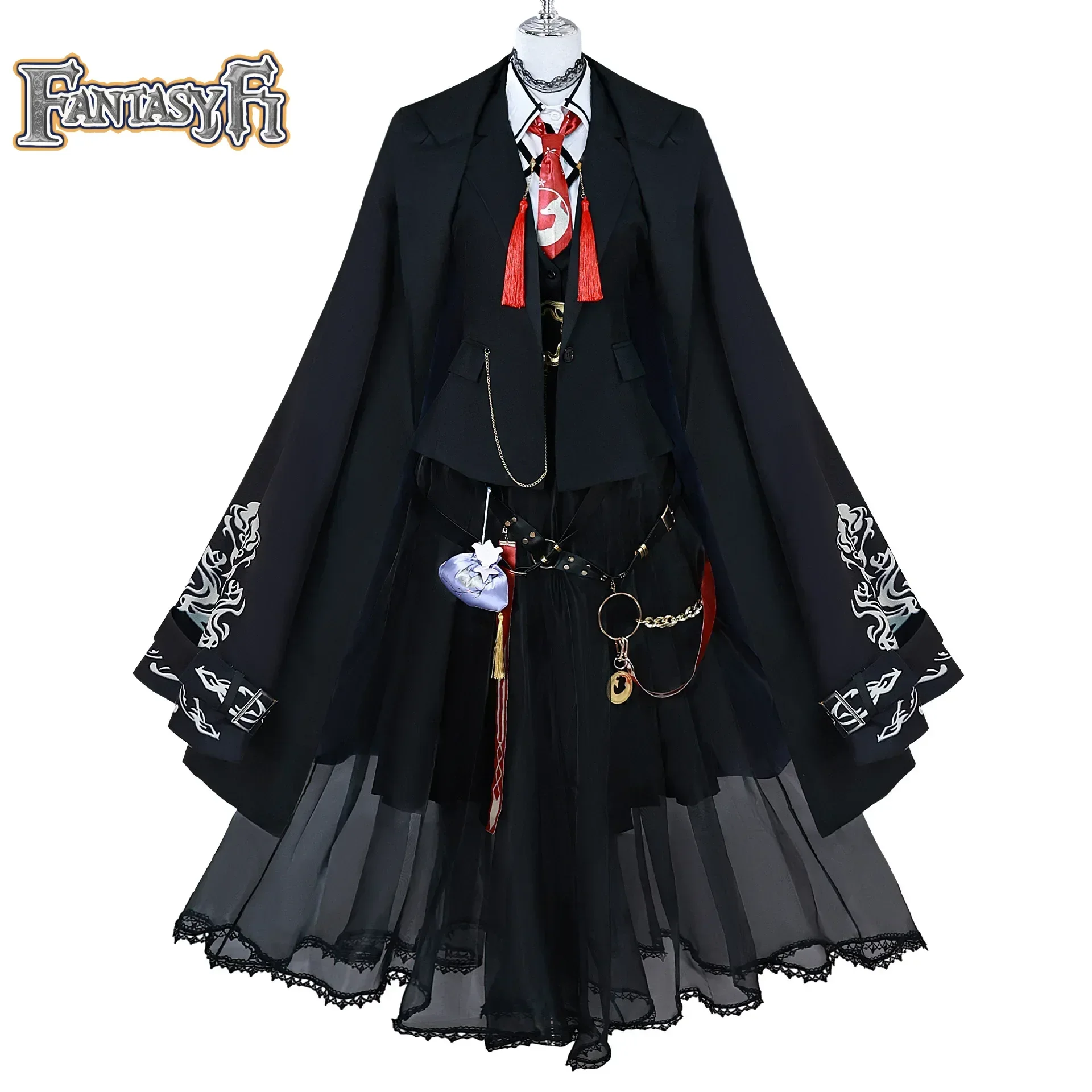 Game  Vulpisfoglia Game Cosplay Costume Vulpisfoglia Cos Wig Ear Tail For Hallowen Lappland Cosplay RolePlay Outfit