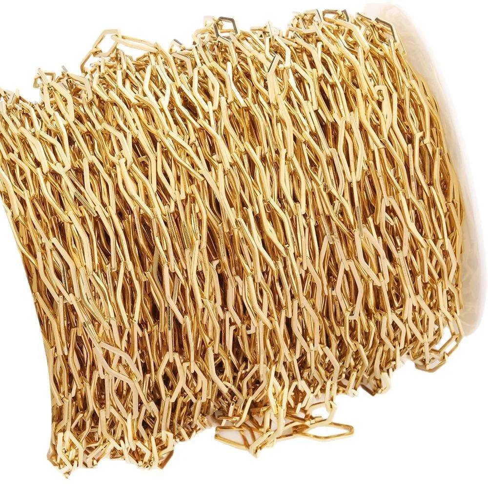 مصنع الجملة الفولاذ المقاوم للصدأ المعين سلسلة 18K PVD مطلية بالذهب لصنع المجوهرات سوار المرأة #6