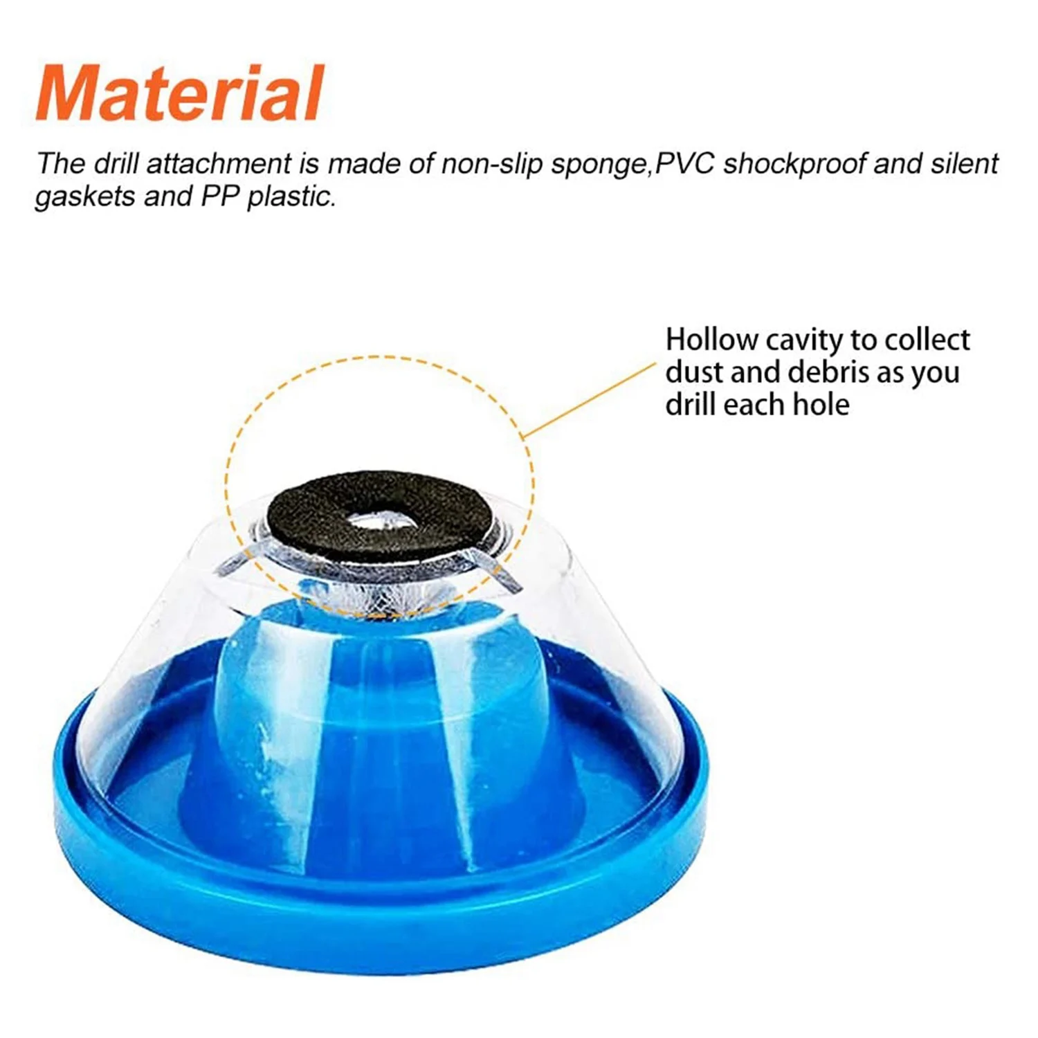 สว่านไฟฟ้าฝาครอบกันฝุ่นชามเถ้ากระแทกค้อนอุปกรณ์เสริมเจาะเก็บฝุ่นอุปกรณ์กันฝุ่นเครื่องมือไฟฟ้าที่อุดมไปด้วย