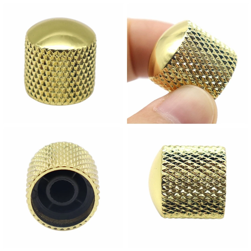 1 stücke/2 stücke Gitarre Knöpfe Metall 6mm Dome Top Gitarre Volume Tone Knöpfe Pot Control Knöpfe für Elektrische Gitarre Bass – Detail 13