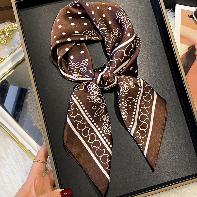 

1pc Bohe Style Paisley Print 70cm Square Scarf for Women Suitable for Casual Fashion Street Outings Including Scarves Headbands