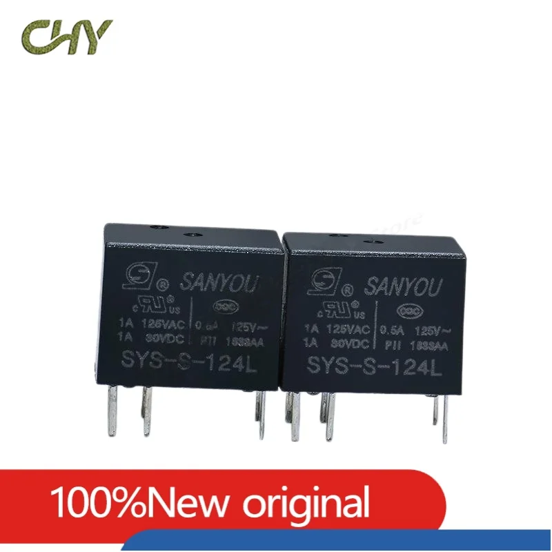 5Pcs/lot SANYOU relay SYS-S-105L 5VDC SYS-S-112L 12VDC SYS-S-124L 24VDC 6PIN 1A Replaceable G5V-1-5VDC 12VDC 24VDC HFD23-012-1ZS