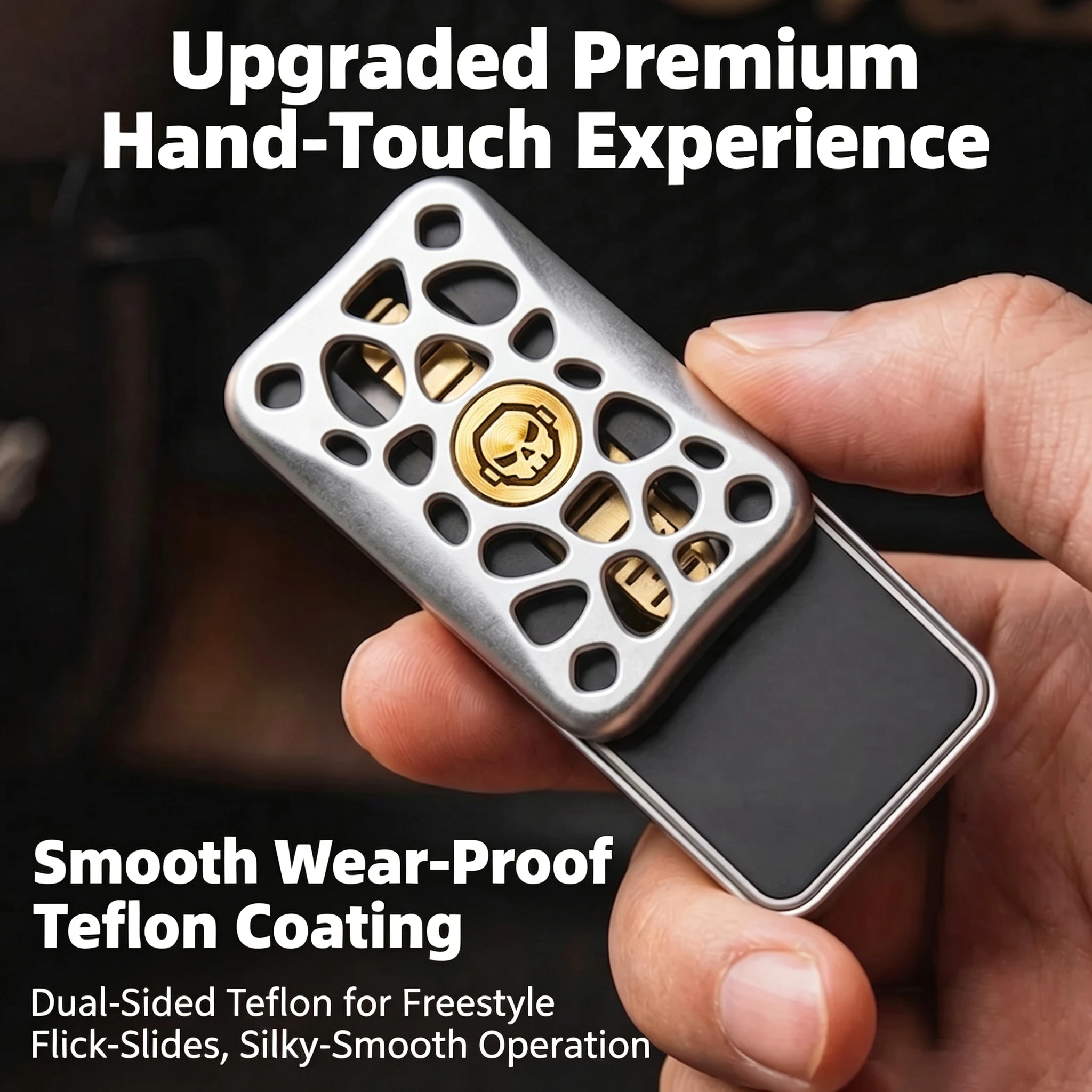 14+ Adult Tuning‑Fork Unlimited Push Slider Magnetic EDC Fidget Toy Metal Hand Tactile Slider Anxiety Stress Relief Pocket Desk