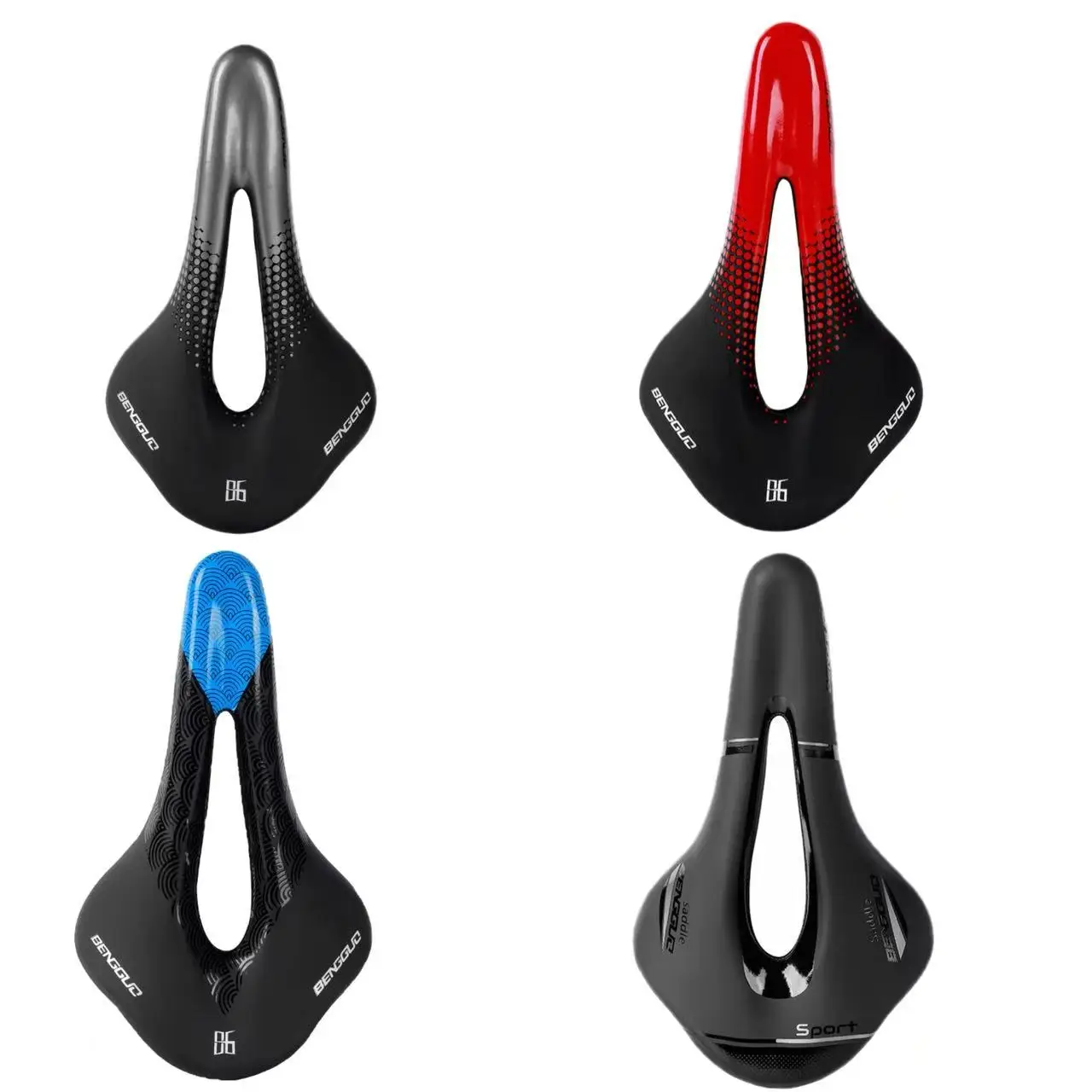 AliExpress NONE Comfortable riding cushion, road bike, mountain bike, bicycle saddle, hollow gradient cushion, 3D
