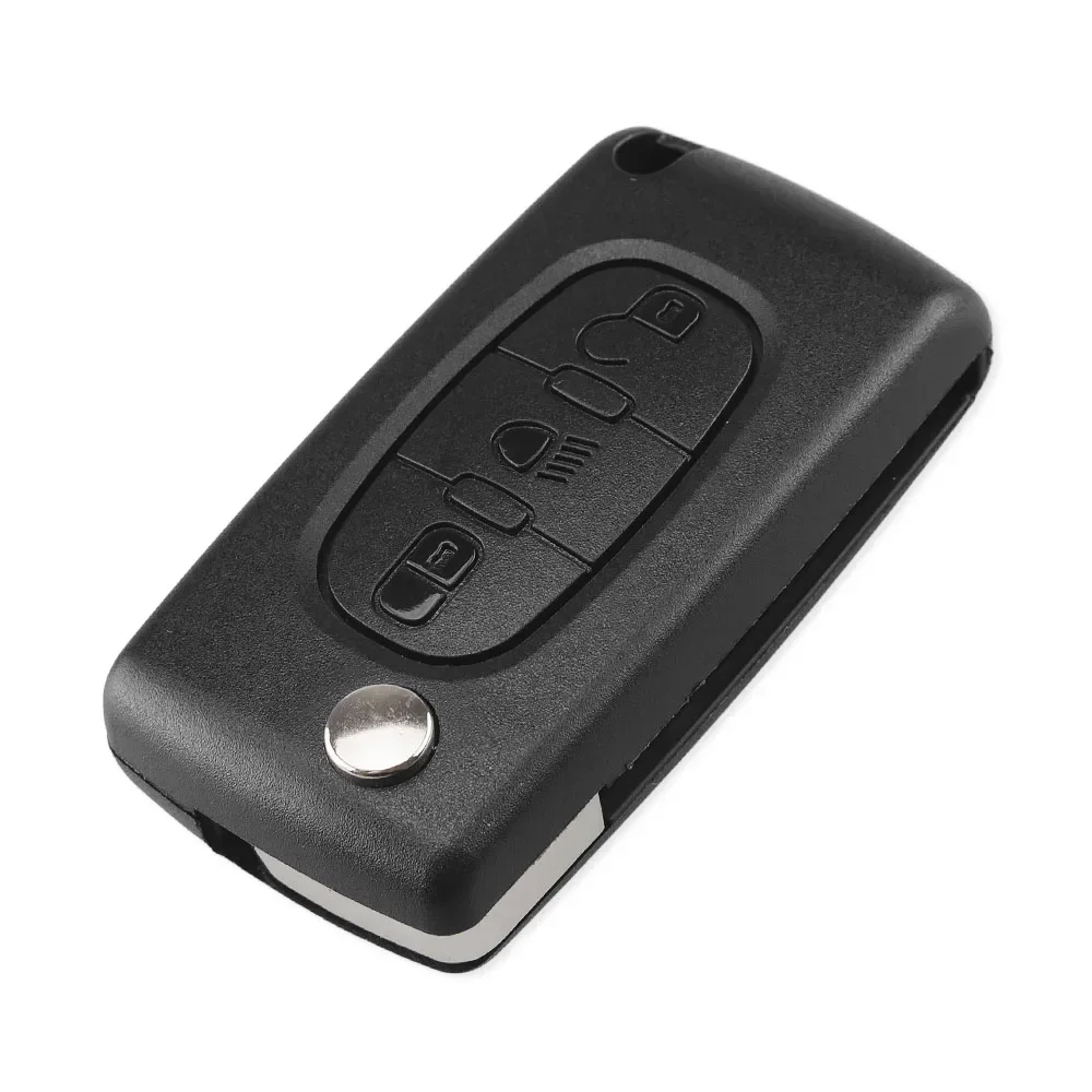 KEYYOU 433Mhz ID46 3 Buttons light Flip Remote Car Key Fob For Citroen C2 C3 C4 C5 C6 C8 VA2/HCA Blade CE0523 Ce0536 ASK/FSK