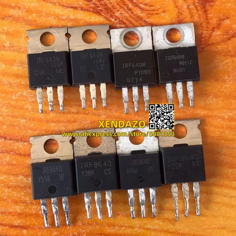 5pairs IRF640 IRF640N IRF9640 9640 MOSFET TO-220