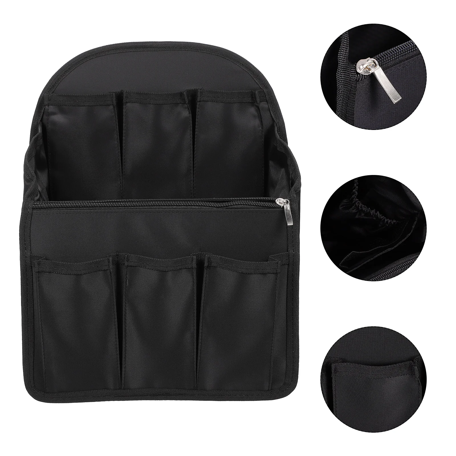 

Backpack Liner Organizer Insert Travel Multi-function Bags Portable Black