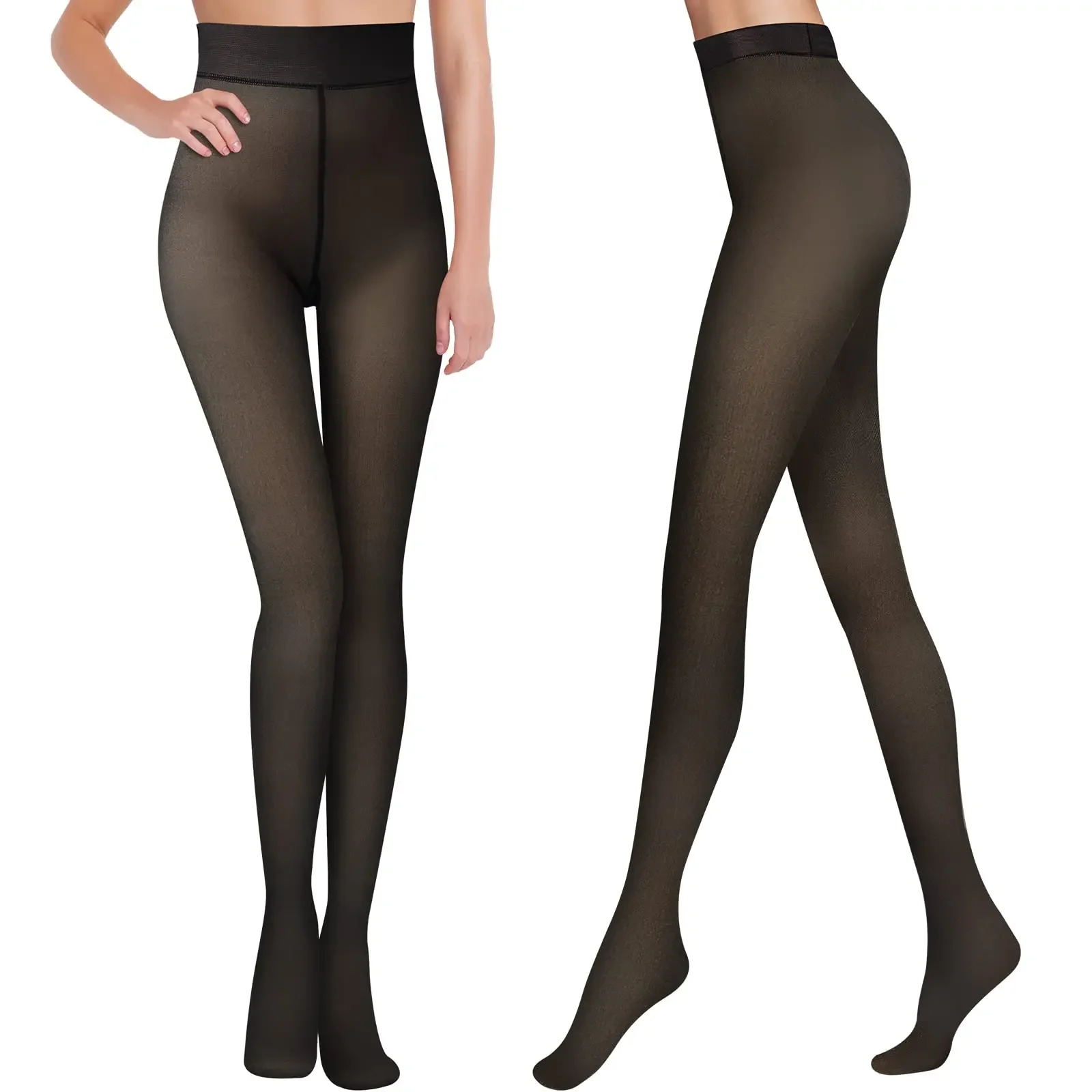 Sale Thermo Pantyhose Panty Fleece Seamless Women Tights Ladies Stockings Winter Warm Fleece Lined Elasticity Thermal Leggings