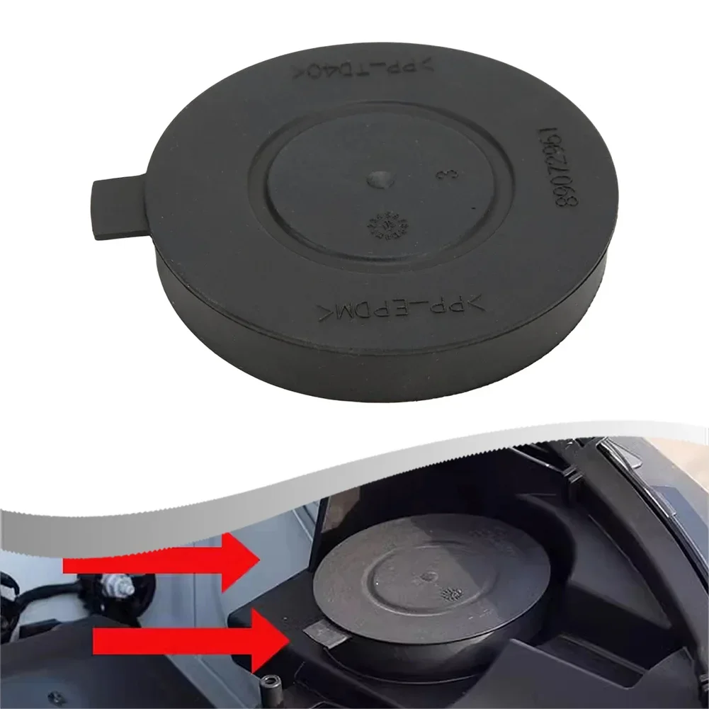 Black Headlamp Dust Cap Easy Install Headlight Cover Car Dust Cap Car Headlight Cap Easy Installation High Reliability