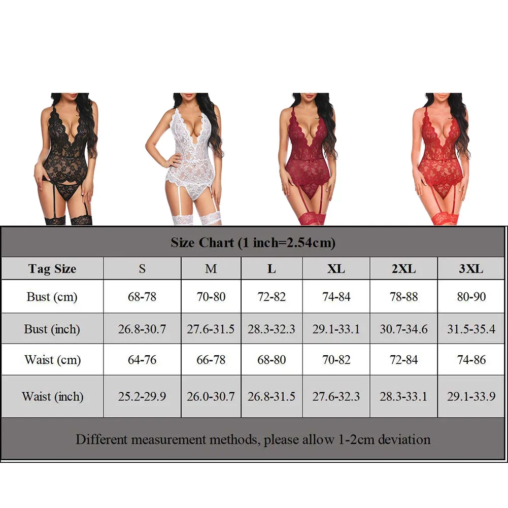 Transparent Lace Sexy Lingerie Women Bodysuit Mesh Porno Hot Erotic Underwear Erotic Costume Porn Jumpsuit Women\'s Pajamas