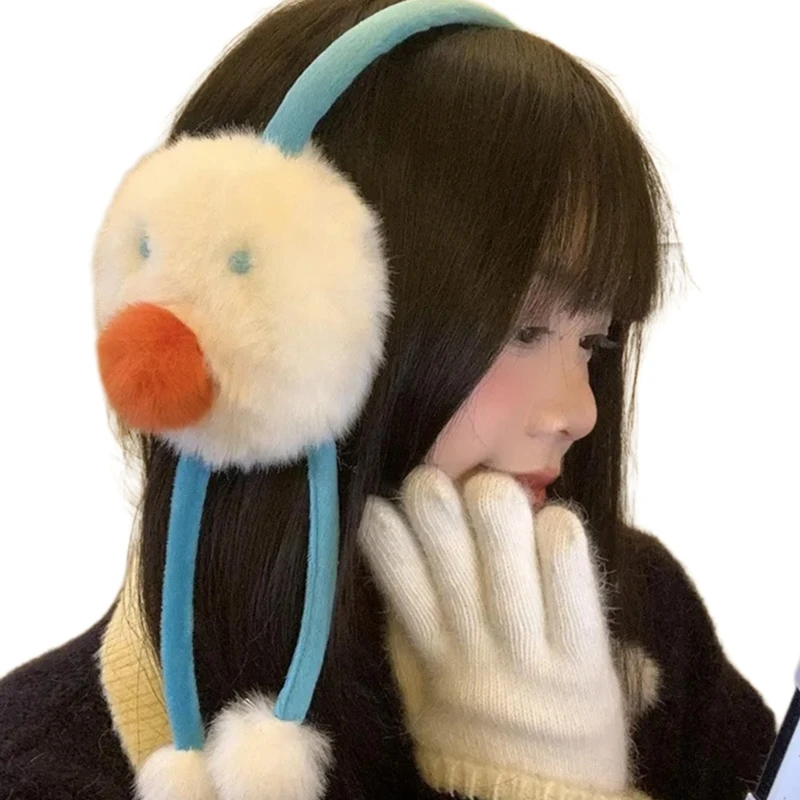 Warm Ear Cover Plush Ear Muffs Snowman Ear Warmer for Student Winter Accessories