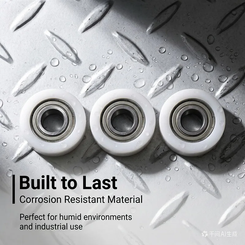5pcs OD 30mm Bore 6mm Plannar Wheel 6x30x12 BS62630-12 Nylon Pad Injection Pulley 8*30*12 Door & Window POM Plastic Bearing