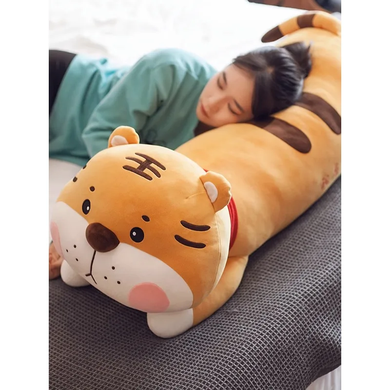 

Tiger strip sleeps with dolls, plush toys, large-sized dolls, leggings, pillows, cloth dolls, and girls sleep with them