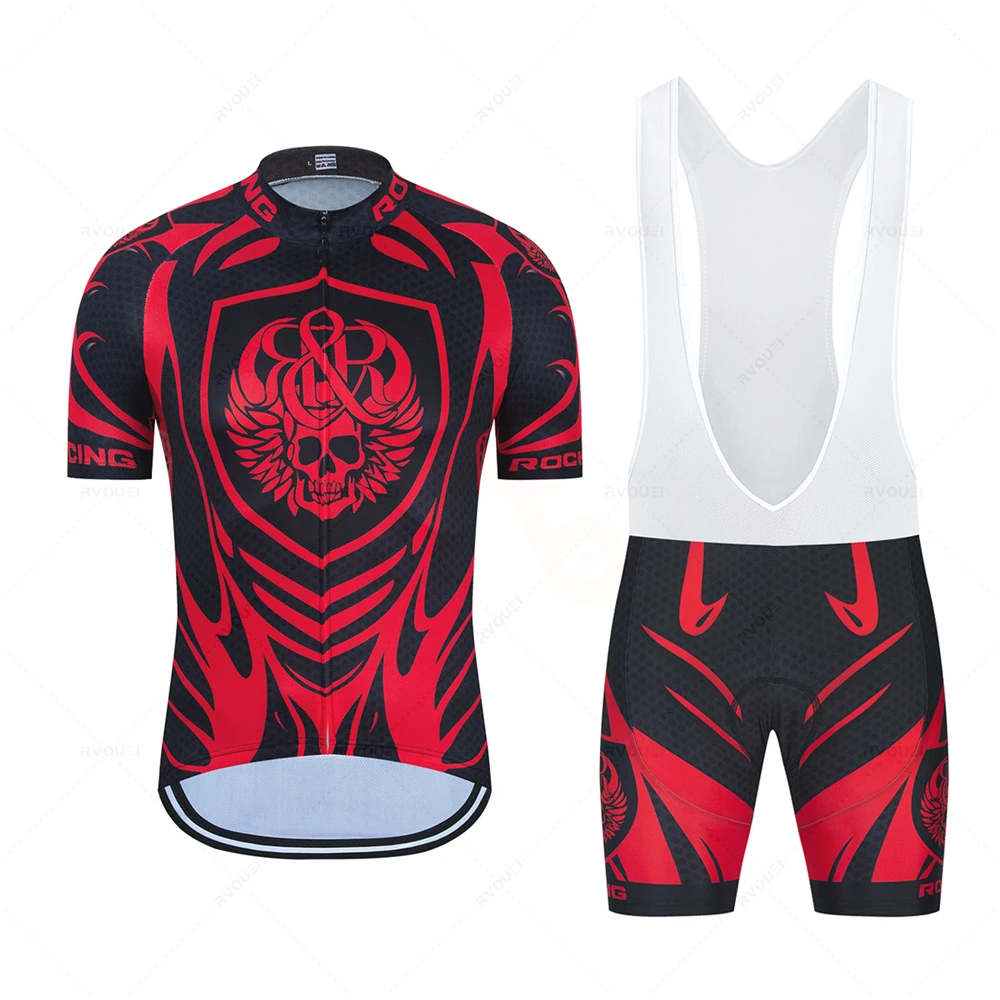 Men's Rock Racing Bicycle Clothing, Cycling Team, Bike Sportswear, Ropa Ciclismo, Maillot Culotte Wear, Summer, New