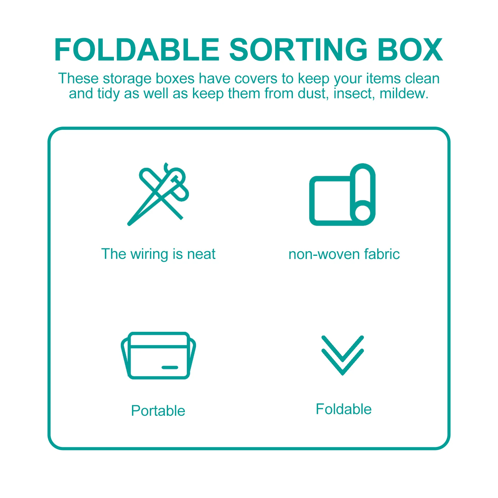 

Foldable Sorting Box Steel Frame Storage Bag Quilts Clothes Organizer Closet Bed Linings Premium Material Double Zipper