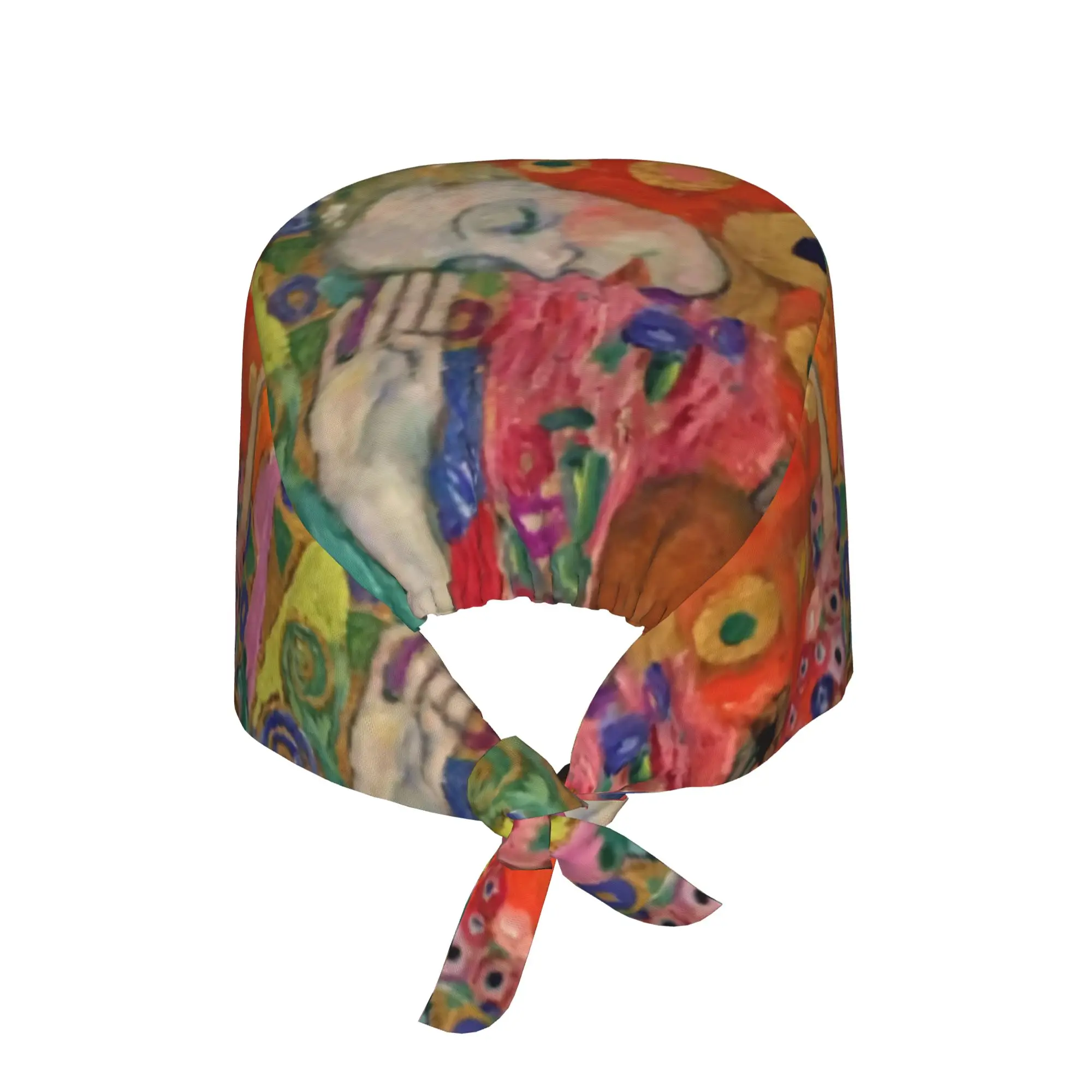 Custom Gustav Klimt Hope Medical Staff Scrubs Hat Women Men Austrian Painter For Chef Hat Scrub Caps