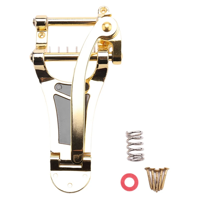 A57T Vibrato Bridge Tailpiece B7 Jazz Guitar for Gibson Bigsby ES355 Epiphone Gold