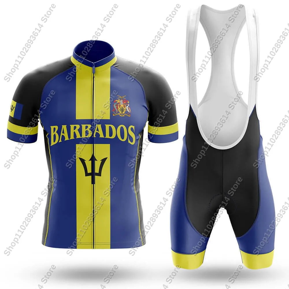 2025 Barbados Cycling Jersey Set Summer Men Cycling Clothing Road Bike Shirts Suit Bicycle Bib Shorts MTB Wear Maillot