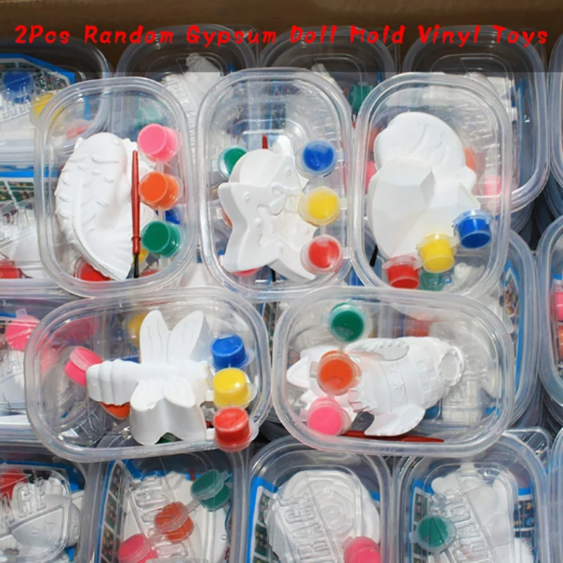 

[YU] 2 шт., милая мультяшная гипсовая кукла, белая пустая форма, ручная роспись, граффити, гипсовая кукла, игрушка, сделай сам, раскрашенные игрушки для детей, подарки