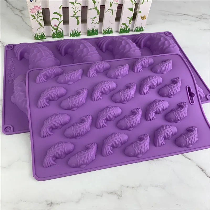 Goldfish Carp More Than Handmade Soap Mold Silicone Chocolate Mold DIY Cake Decoration Baking Mold