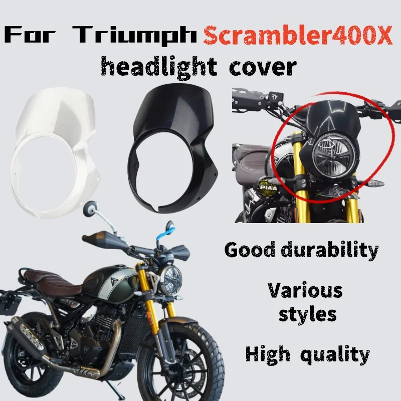 

Для Triumph Scrambler400X модифицированная крышка головы свиньи, оригинальная декоративная крышка для фар автомобиля, аксессуары для переднего ветрового дефлектора в стиле ретро
