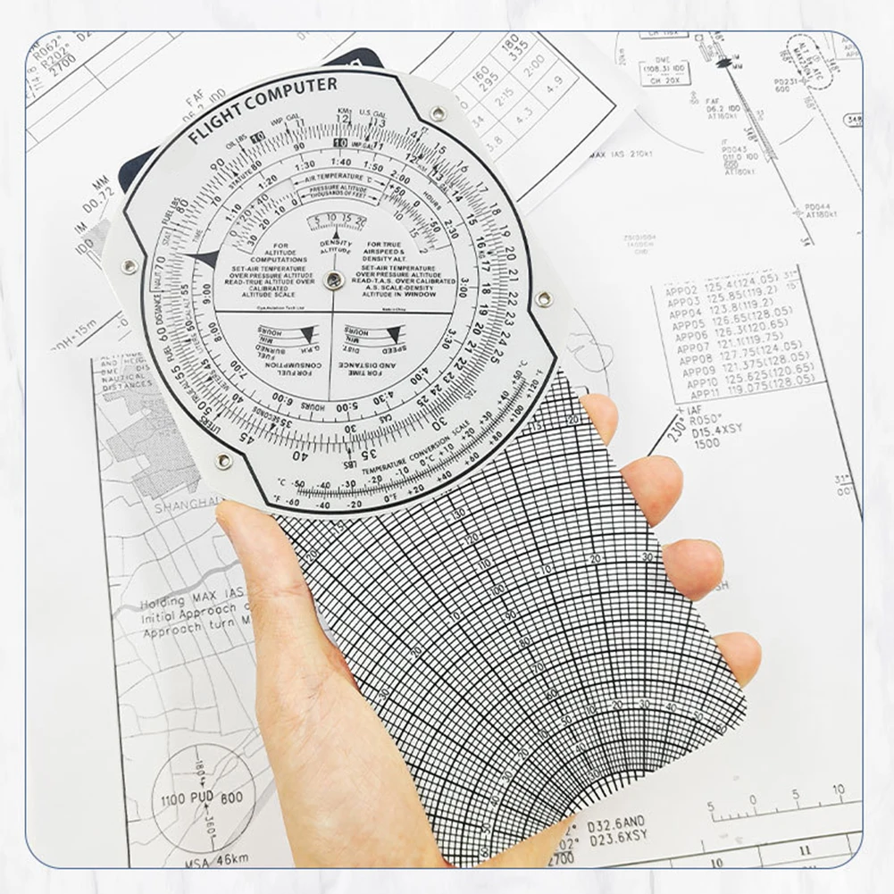 

Aviation Ruler 9.05X4.72X0.19 Inches Aviation Plotter For Aviation Professionals For DIY Enthusiasts For Project Measurements