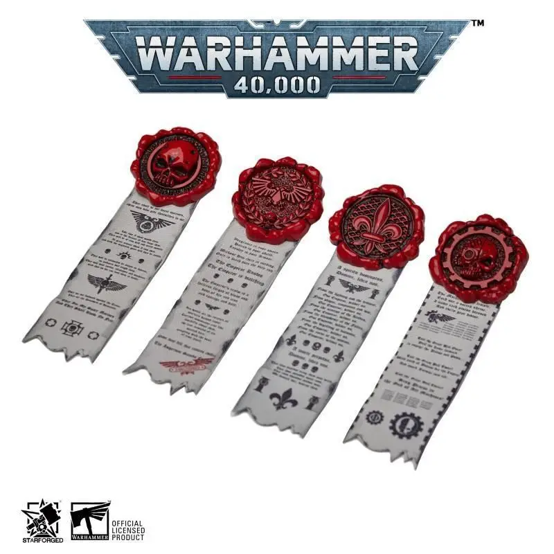 Starforged Warhammer 40K Purity Seals Set 1 - Official Sci-Fi Badge Brooches for Backpacks Jackets & Bags Collectible Gamer