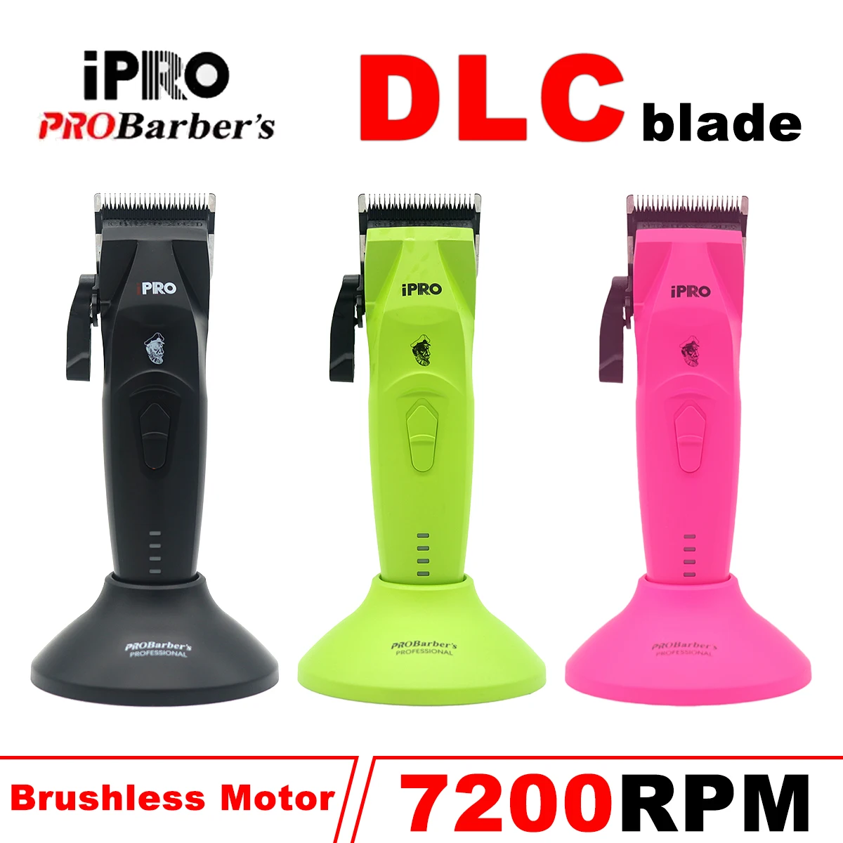 

Профессиональная машинка для стрижки волос для мужчин DLC Blade 7200 об/мин, бесщеточный двигатель с базовым зарядным устройством, 2600 мА, профессиональные парикмахерские машины