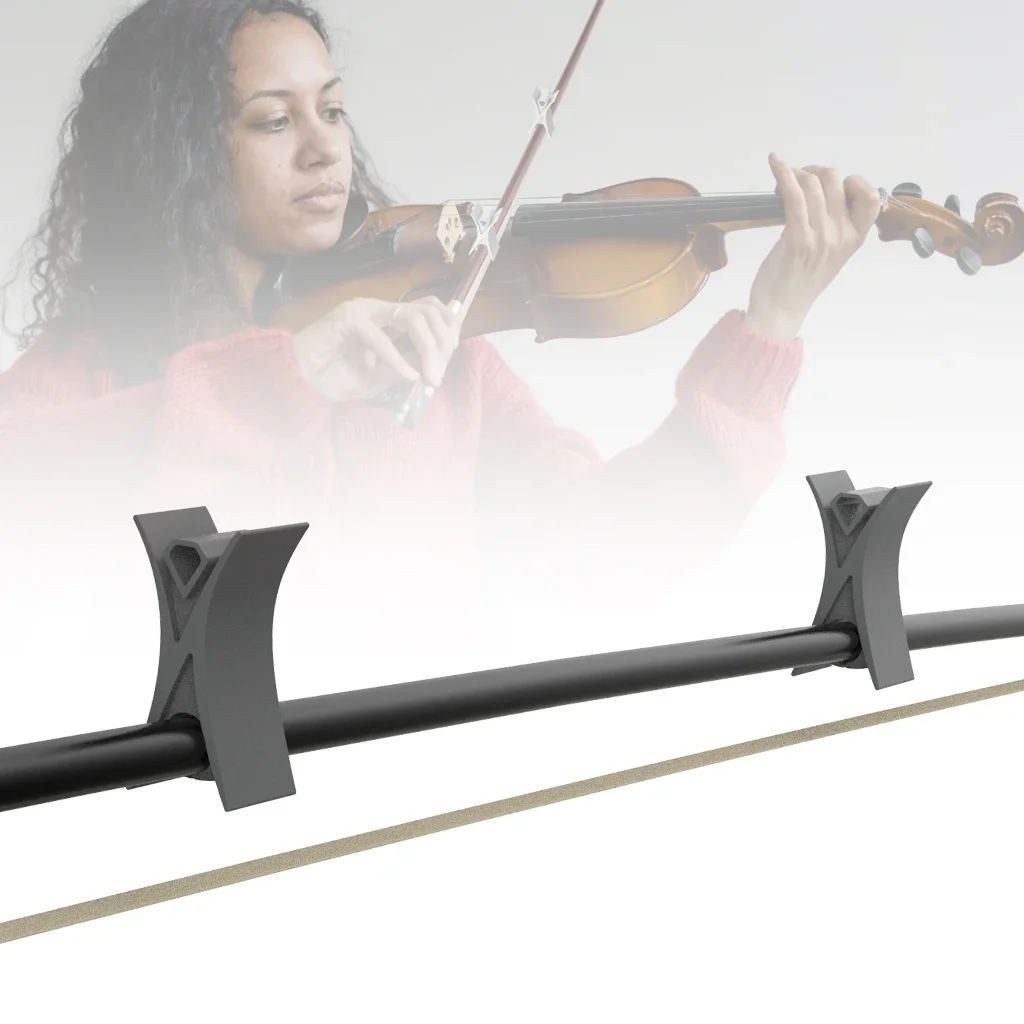 Violino Bowstopper ferramenta educacional que melhora Bow Distribuição para Volin e Viola, Leve Ensino Aid Acessório