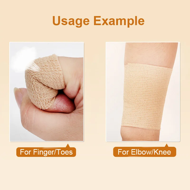 Sport Self Adhesive Elastic Bandage Wrap Tape Elastoplast for Knee Support Pads Finger Toe Ankle Palm Shoulder Athletic Tapes