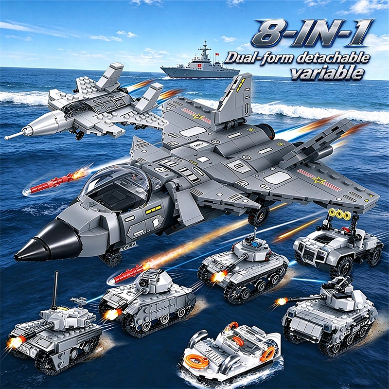 25IN1 Air Force Building Blocks J20 Fighter Building Blocks DIY Aircraft Building Blocks Children Toys Christmas Holiday Gift
