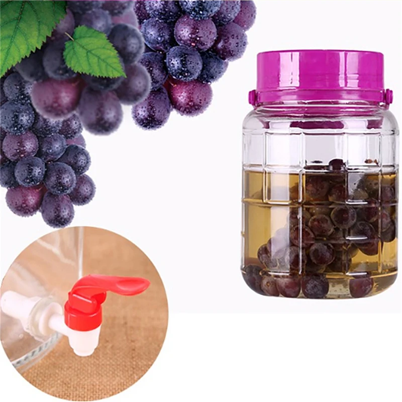 Press Type Hydraulic Wine Bottle Tap Dispenser With Control Switch Liquid Faucet For Homemade Beverage Wine Output Accessory