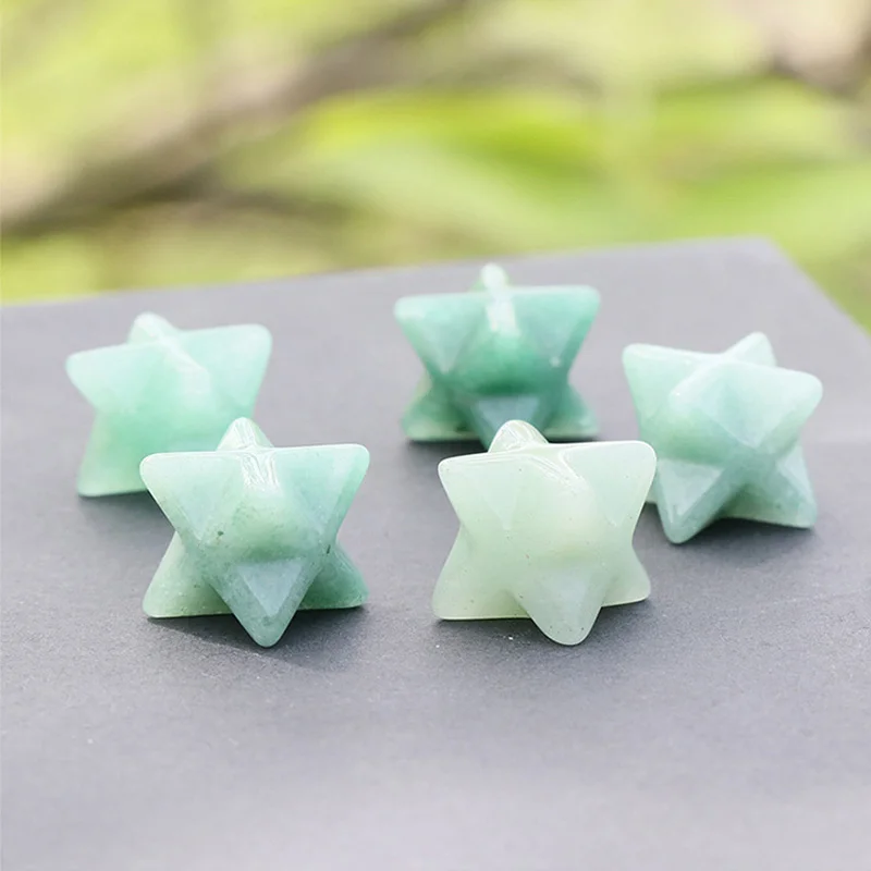 Naturstein Mini-Merkaba-Stern Schutz- und Meditationsgenerator Reiki-Heilkristalle Dekoration 1 Stück – Detail 3
