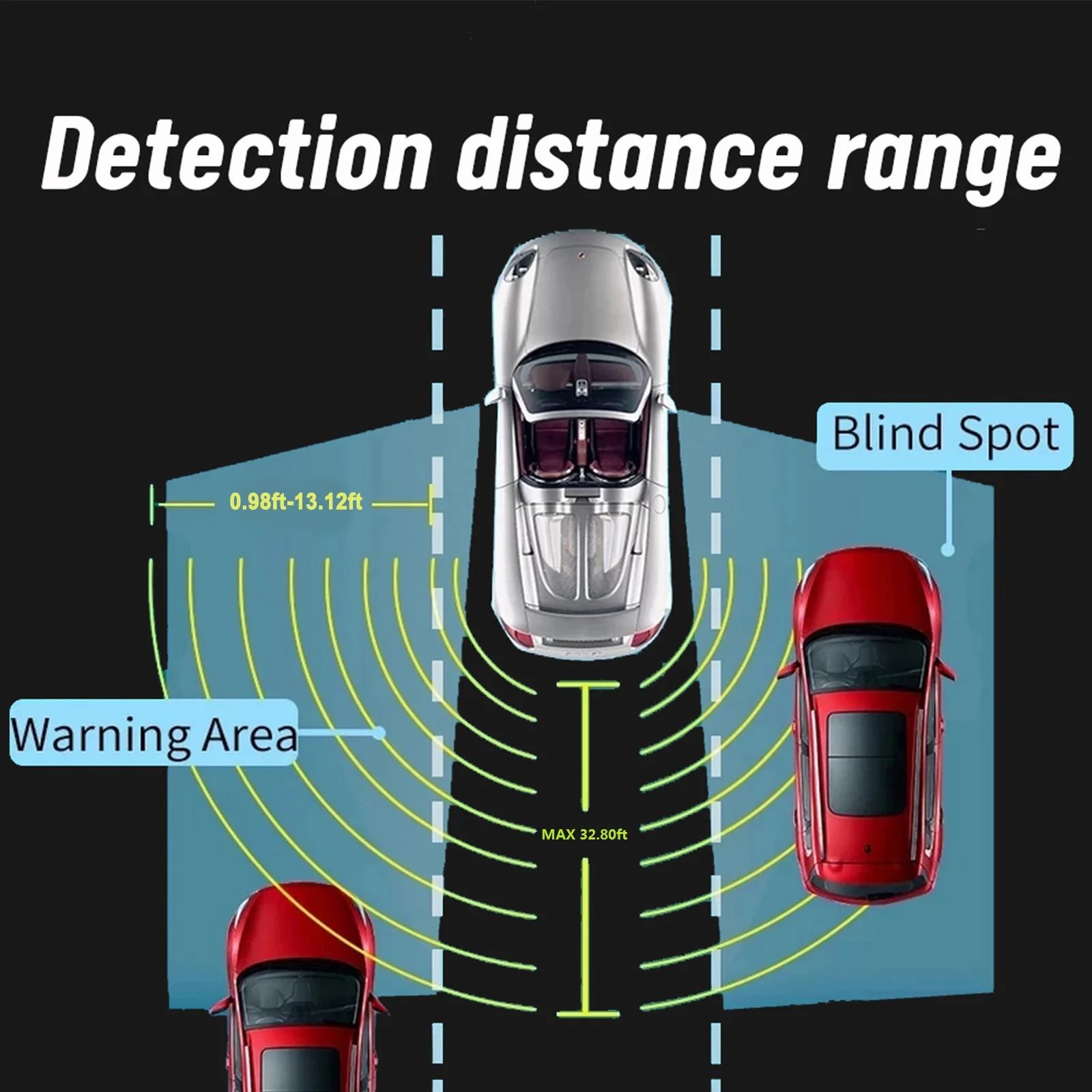 Universal 24Ghz Millimeter Wave Radar blind spot detection system BSD Microwave Blind Spot Monitoring Change Lane Aided Parking