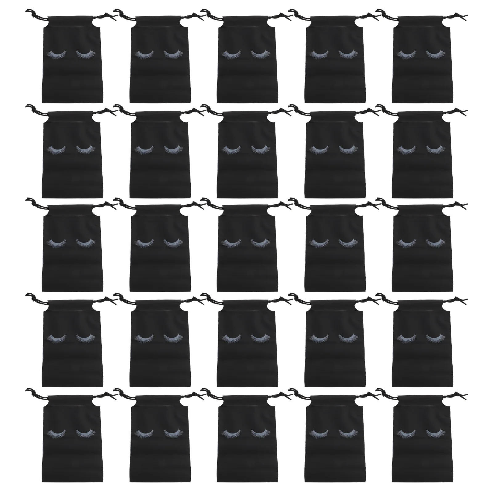 

100Pcs Lash Drawstring Cosmetics Storage Bag Eva Compact Travel Makeup Organizer Portable Toiletry Bag Multipurpose Personal Use