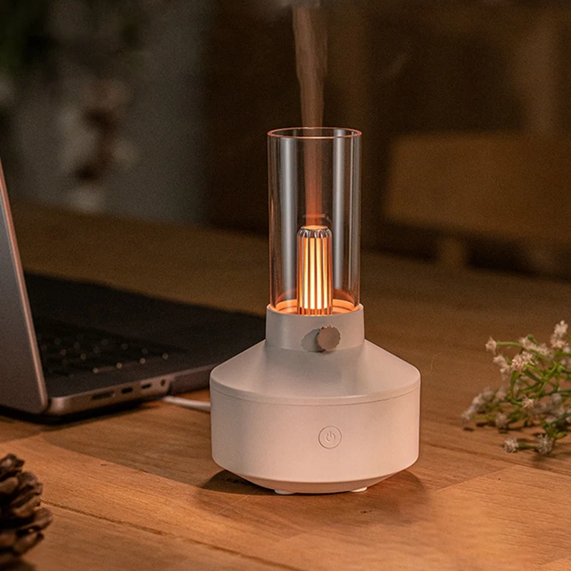 Światło Retro dyfuzor niezbędny żarnikowa lampka nocna LED 150Ml nawilżacz powietrza pracuje 5-8 godzin w domu