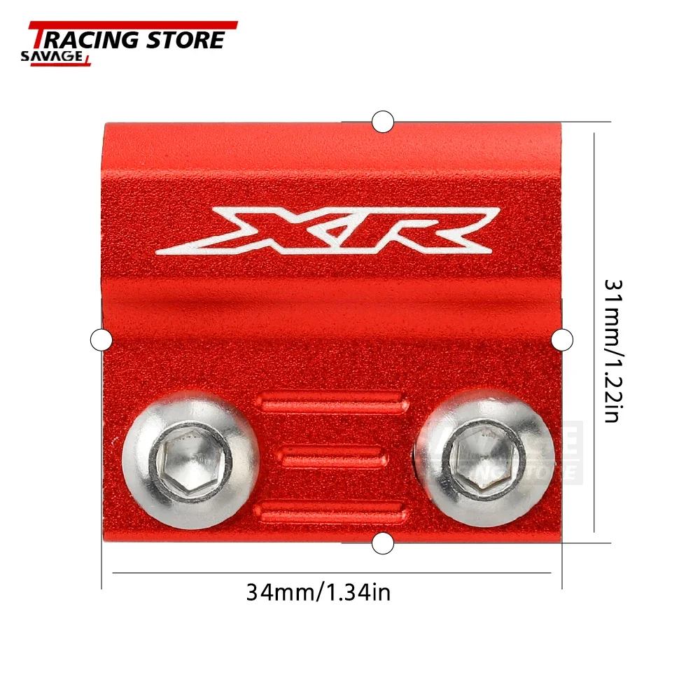 Para HONDA XR 250 400 Motard XR250R/L XR400R XR600R XR650R soporte de abrazadera de manguera de freno delantero XR 600R 650 R/L línea de sujeción de