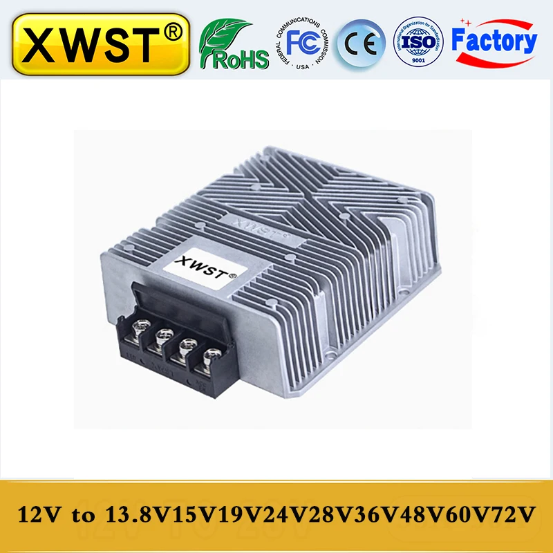 XWST DC DC Converter 12V to 13.8V15V19V24V28V36V48V60V72V Boost Voltage Regulator Step Up Power Transformer Module For Audio CE