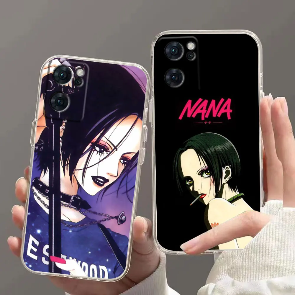 

Clear Phone Case For OPPO RENO 10 9 8 8T 7 6Z 6 5 4 3 2Z PRO PLUS 4G 5G Soft Case Funda Capa Shell Nana Osaki on Purple Tie Dye