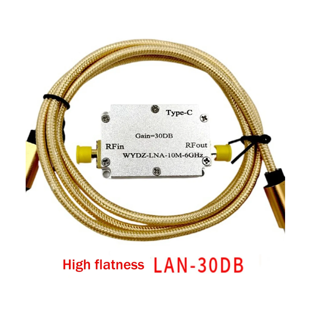 10M-6GHz Low Noise Amplifier Gain High Flatness Amplifier 40DB RF Signal Driving Receiver Front End