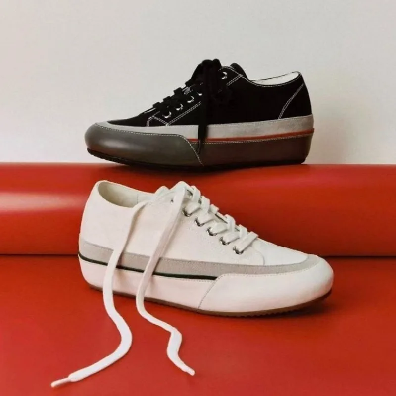 26-year-old New Vintage Canvas Shoes with Thick Soles and Casual Sneakers