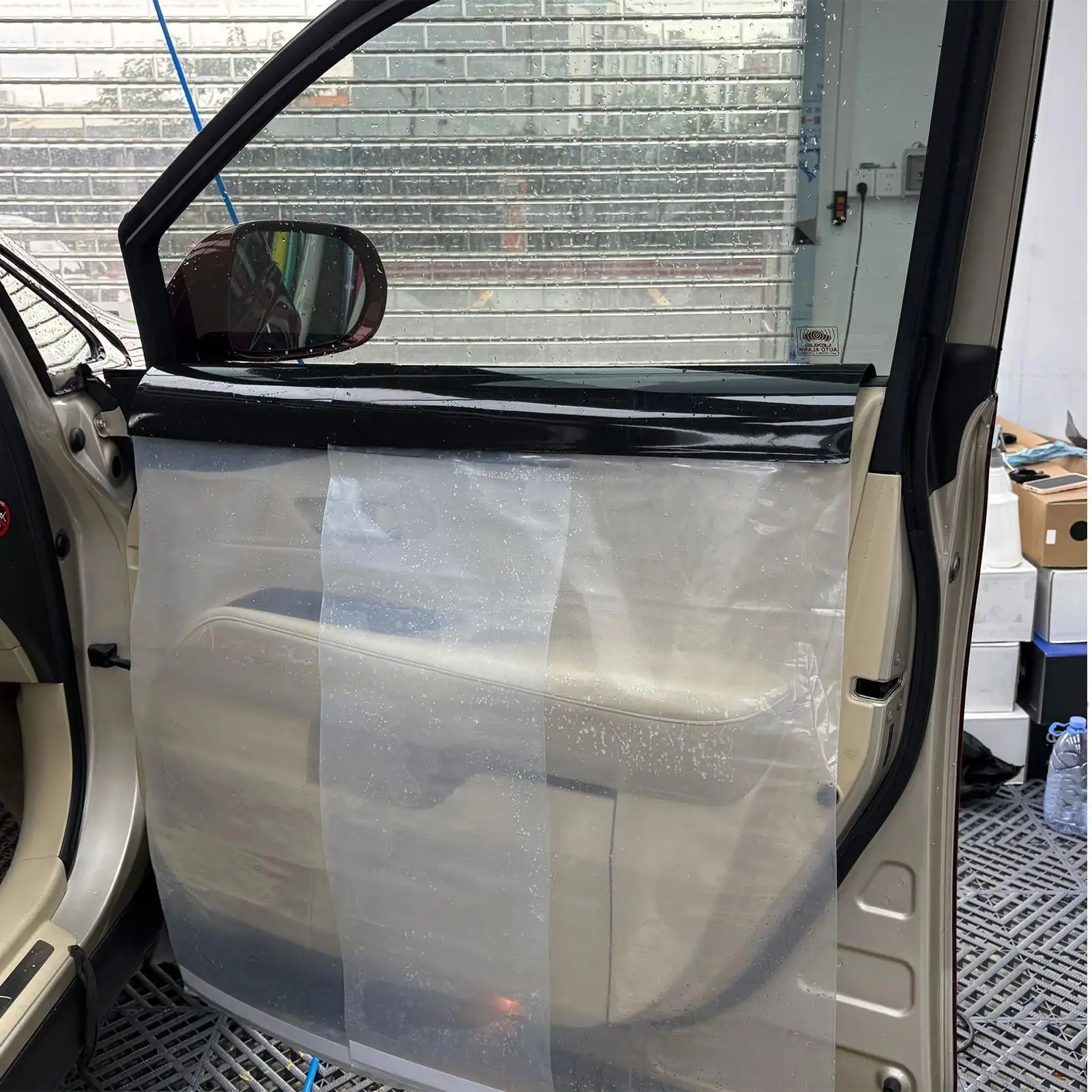 Cubierta de Panel de puerta de coche, herramientas de tinte de ventana, protección impermeable para puerta de coche, Protector de protección contra el agua del vehículo a prueba de arañazos