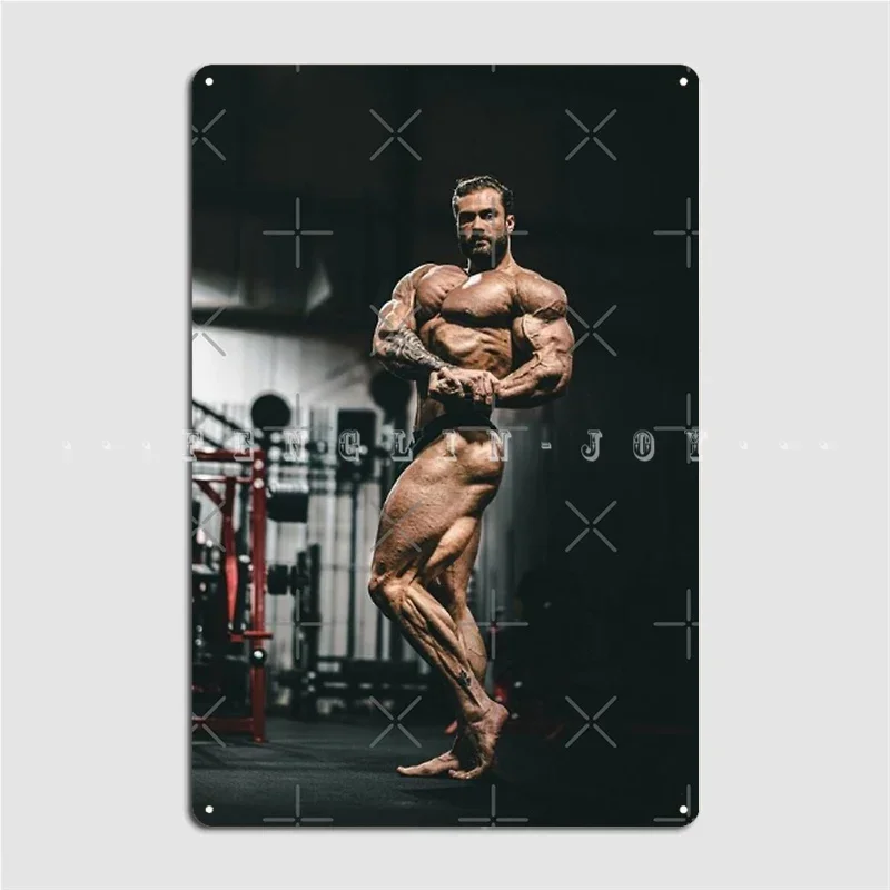 Chris Bumstead Flexing Metal Sign Club Home Create Painting Décor Pub Garage Tin Sign Poster